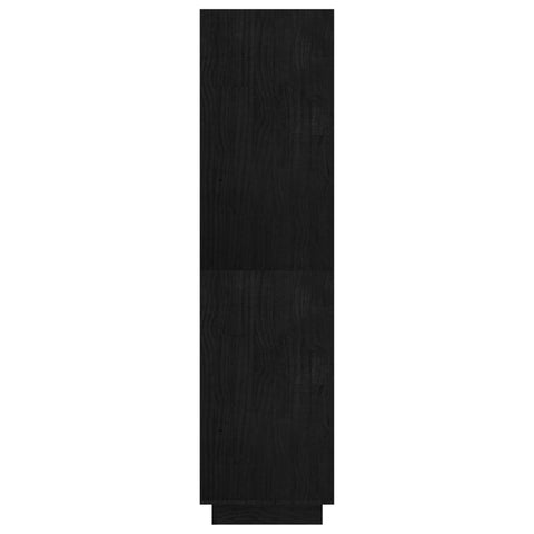 vidaXL Book Cabinet/Room Divider Black 80x35x135 cm Solid Pinewood