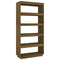 vidaXL Book Cabinet/Room Divider Honey Brown 80x35x167 cm Solid Pinewood