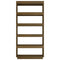vidaXL Book Cabinet/Room Divider Honey Brown 80x35x167 cm Solid Pinewood