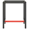 vidaXL Work Bench Frame Matte Black and Matte Red 70x50x79 cm Metal