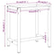 vidaXL Work Bench Frame Matte Black and Matte Red 70x50x79 cm Metal