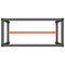 vidaXL Work Bench Frame Matte Black and Matte Red 110x50x79 cm Metal