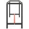 vidaXL Work Bench Frame Matte Black and Matte Red 140x50x79 cm Metal