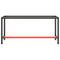 vidaXL Work Bench Frame Matte Black and Matte Red 170x50x79 cm Metal