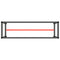 vidaXL Work Bench Frame Matte Black and Matte Red 170x50x79 cm Metal