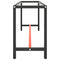 vidaXL Work Bench Frame Matte Black and Matte Red 190x50x79 cm Metal