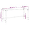 vidaXL Work Bench Frame Matte Black and Matte Red 180x57x79 cm Metal