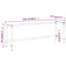 vidaXL Work Bench Frame Matte Black and Matte Red 220x57x79 cm Metal