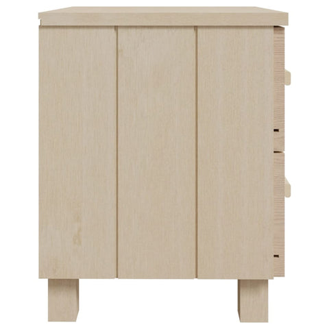 vidaXL Bedside Cabinets HAMAR 2 pcs Honey Brown 40x35x44.5cm Solid Wood