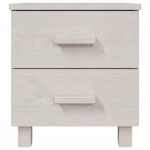 vidaXL Bedside Cabinets HAMAR 2 pcs White 40x35x44.5 cm Solid Wood