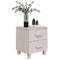 vidaXL Bedside Cabinets HAMAR 2 pcs White 40x35x44.5 cm Solid Wood