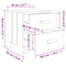 vidaXL Bedside Cabinets HAMAR 2 pcs White 40x35x44.5 cm Solid Wood