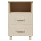 vidaXL Bedside Cabinets HAMAR 2 pcs Honey Brown 40x35x62 cm Solid Wood