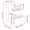 vidaXL Bedside Cabinets HAMAR 2 pcs White 40x35x62 cm Solid Wood