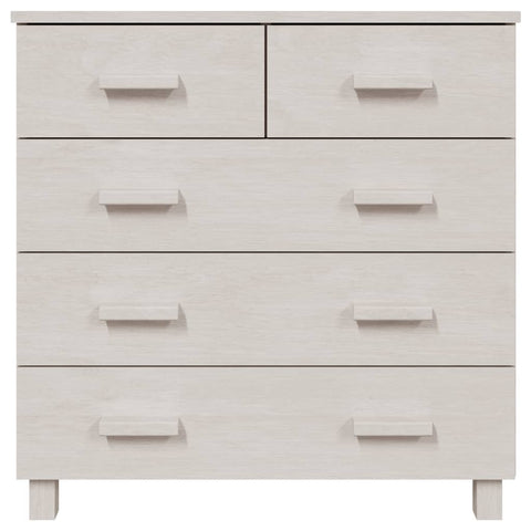 vidaXL Sideboard HAMAR White 79x40x80 cm Solid Wood Pine