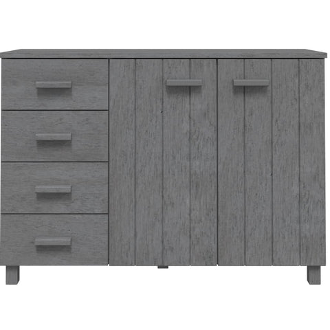 vidaXL Sideboard HAMAR Dark Grey 113x40x80 cm Solid Wood Pine