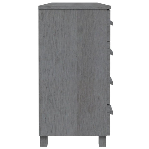 vidaXL Sideboard HAMAR Dark Grey 113x40x80 cm Solid Wood Pine