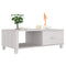 vidaXL Coffee Table HAMAR White 100x55x35 cm Solid Wood Pine