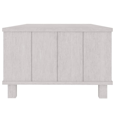 vidaXL Coffee Table HAMAR White 100x55x35 cm Solid Wood Pine