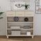 vidaXL Console Table HAMAR Honey Brown 90x35x90 cm Solid Wood Pine