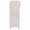 vidaXL Console Table HAMAR White 90x35x90 cm Solid Wood Pine