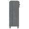 vidaXL Console Table HAMAR Dark Grey 90x35x90 cm Solid Wood Pine