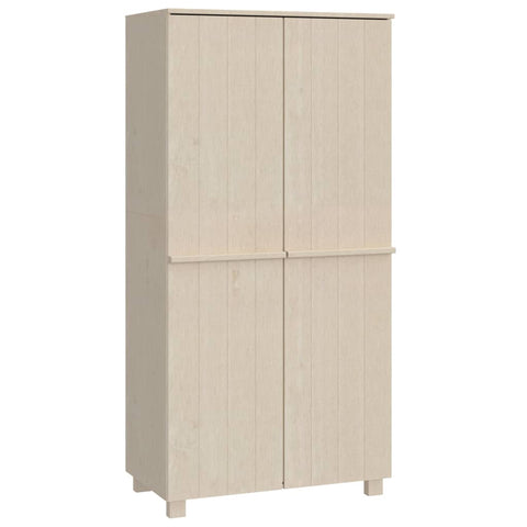 vidaXL Wardrobe HAMAR Honey Brown 89x50x180 cm Solid Wood Pine