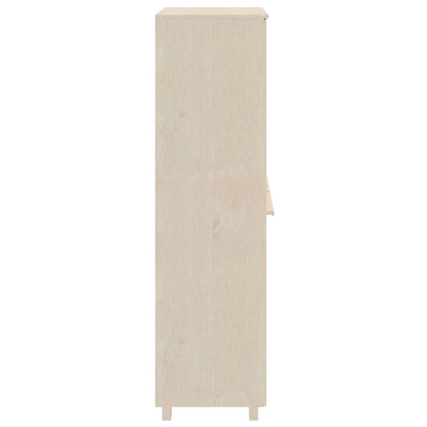 vidaXL Wardrobe HAMAR Honey Brown 89x50x180 cm Solid Wood Pine