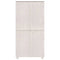 vidaXL Wardrobe HAMAR White 89x50x180 cm Solid Wood Pine