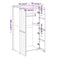 vidaXL Wardrobe HAMAR White 89x50x180 cm Solid Wood Pine