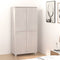 vidaXL Wardrobe HAMAR White 89x50x180 cm Solid Wood Pine