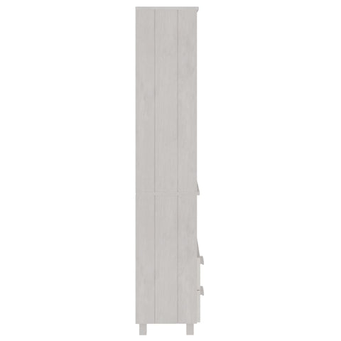 vidaXL Highboard HAMAR White 60x35x180 cm Solid Wood Pine