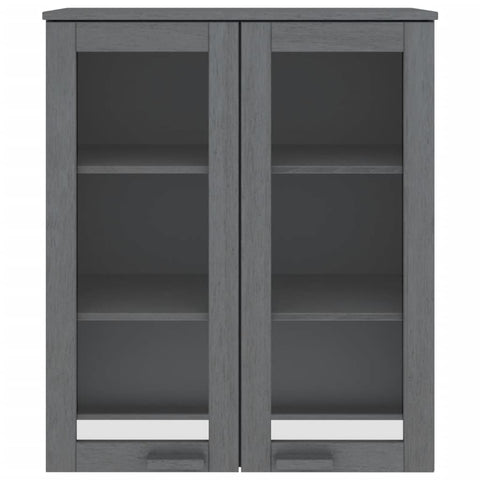 vidaXL Top for Highboard HAMAR Dark Grey 85x35x100cm Solid Wood Pine