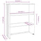 vidaXL Top for Highboard HAMAR White 85x35x100 cm Solid Wood Pine
