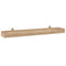 vidaXL Wall Shelves 2 pcs 110x15x4 cm Solid Wood Teak
