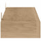 vidaXL Wall Shelves 2 pcs 110x15x4 cm Solid Wood Teak