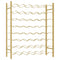 vidaXL Wine Rack for 48 Bottles Gold Metal