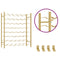 vidaXL Wine Rack for 48 Bottles Gold Metal