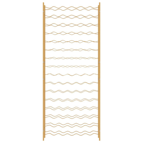 vidaXL Wine Rack for 96 Bottles Gold Metal