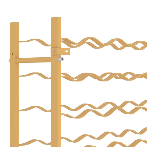 vidaXL Wine Rack for 96 Bottles Gold Metal