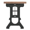 vidaXL Dining Table 110x65x82 cm Solid Wood Fir and Iron