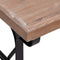 vidaXL Dining Table 110x65x82 cm Solid Wood Fir and Iron
