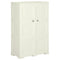 vidaXL Plastic Cabinet 79x43x125 cm Wood Design Vanilla Ice