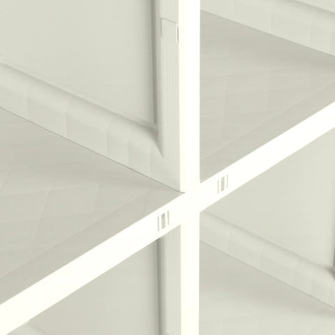 vidaXL Plastic Cabinet 79x43x125 cm Wood Design Vanilla Ice
