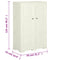 vidaXL Plastic Cabinet 79x43x125 cm Wood Design Vanilla Ice
