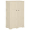 vidaXL Plastic Cabinet 79x43x125 cm Wood Design Angora White