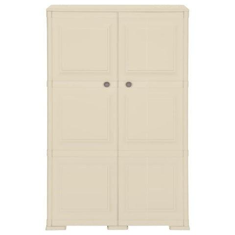 vidaXL Plastic Cabinet 79x43x125 cm Wood Design Angora White