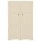 vidaXL Plastic Cabinet 79x43x125 cm Wood Design Angora White