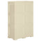 vidaXL Plastic Cabinet 79x43x125 cm Wood Design Angora White