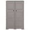 vidaXL Plastic Cabinet 79x43x125 cm Wood Design Grey